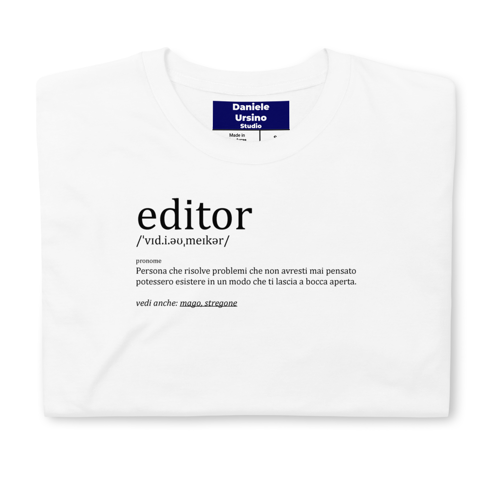 Definizione di Editor - T shirt Unisex