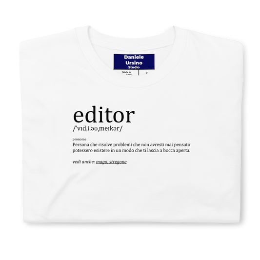 Definizione di Editor - T shirt Unisex