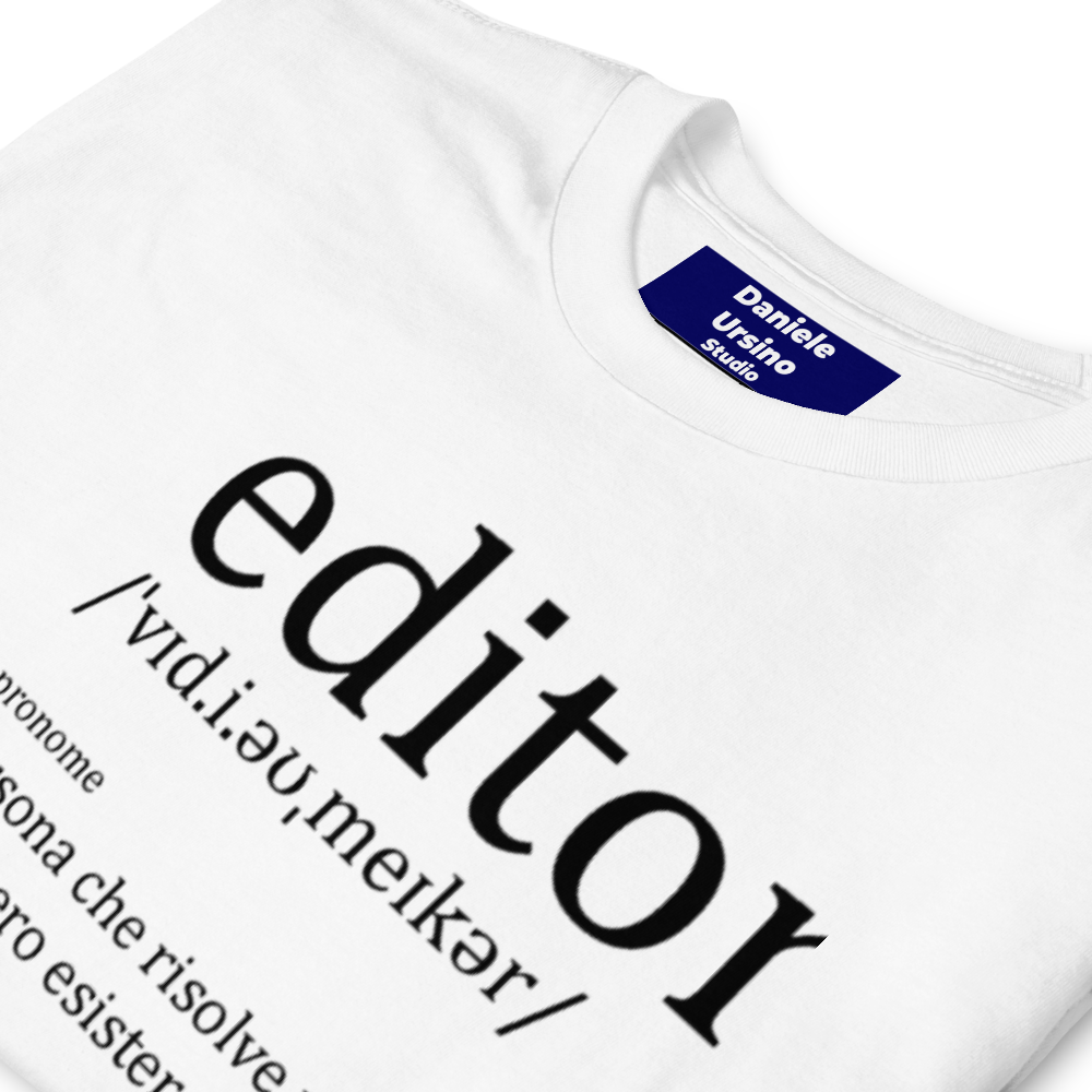 Definizione di Editor - T shirt Unisex